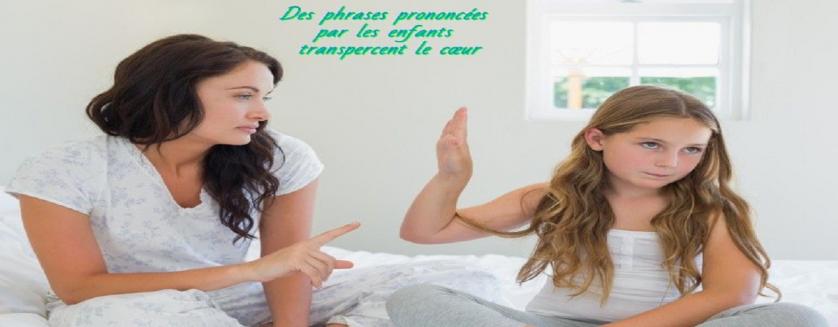 Des phrases prononcées par les enfants transpercent le cœur