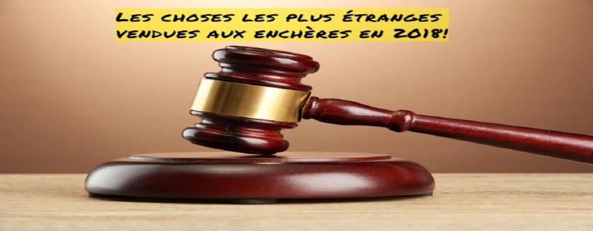 Les choses les plus étranges vendues aux enchères en 2018!