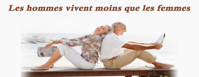 Les hommes vivent moins que les femmes !