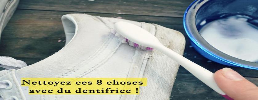 Nettoyez ces 8 choses avec du dentifrice !