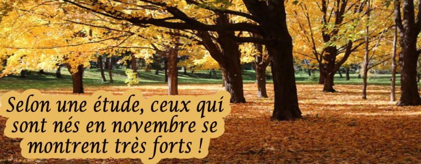 Selon une étude, ceux qui sont nés en novembre se montrent très forts !