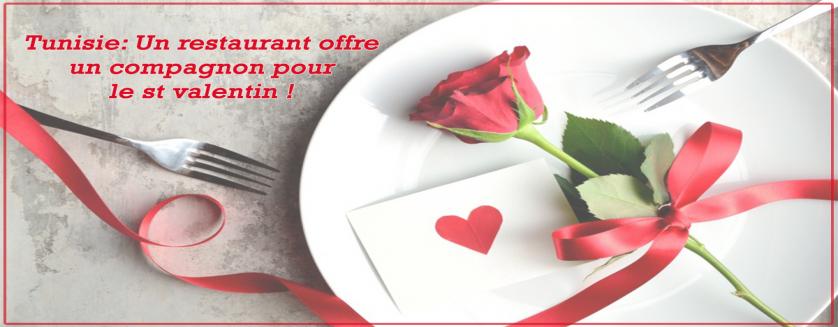 Tunisie: un restaurant offre un compagnon pour le st valentin !