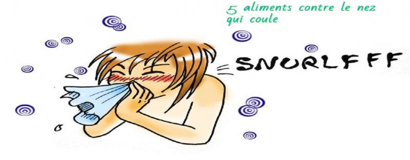 5 aliments contre le nez qui coule