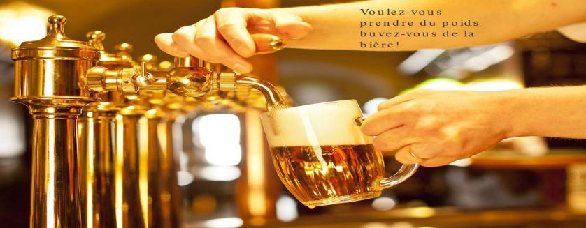 Voulez-vous prendre du poids buvez-vous de la bière!