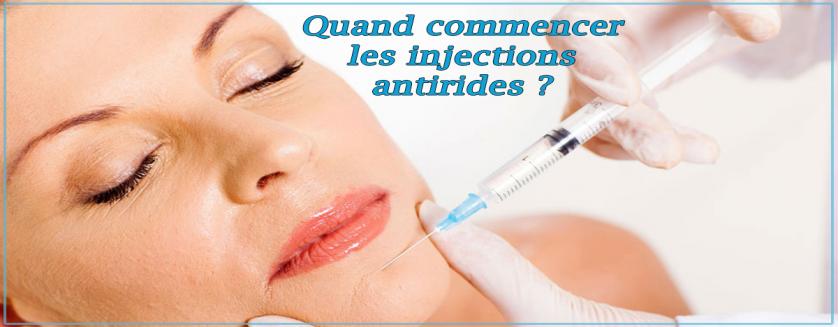 Quand commencer les injections antirides ?